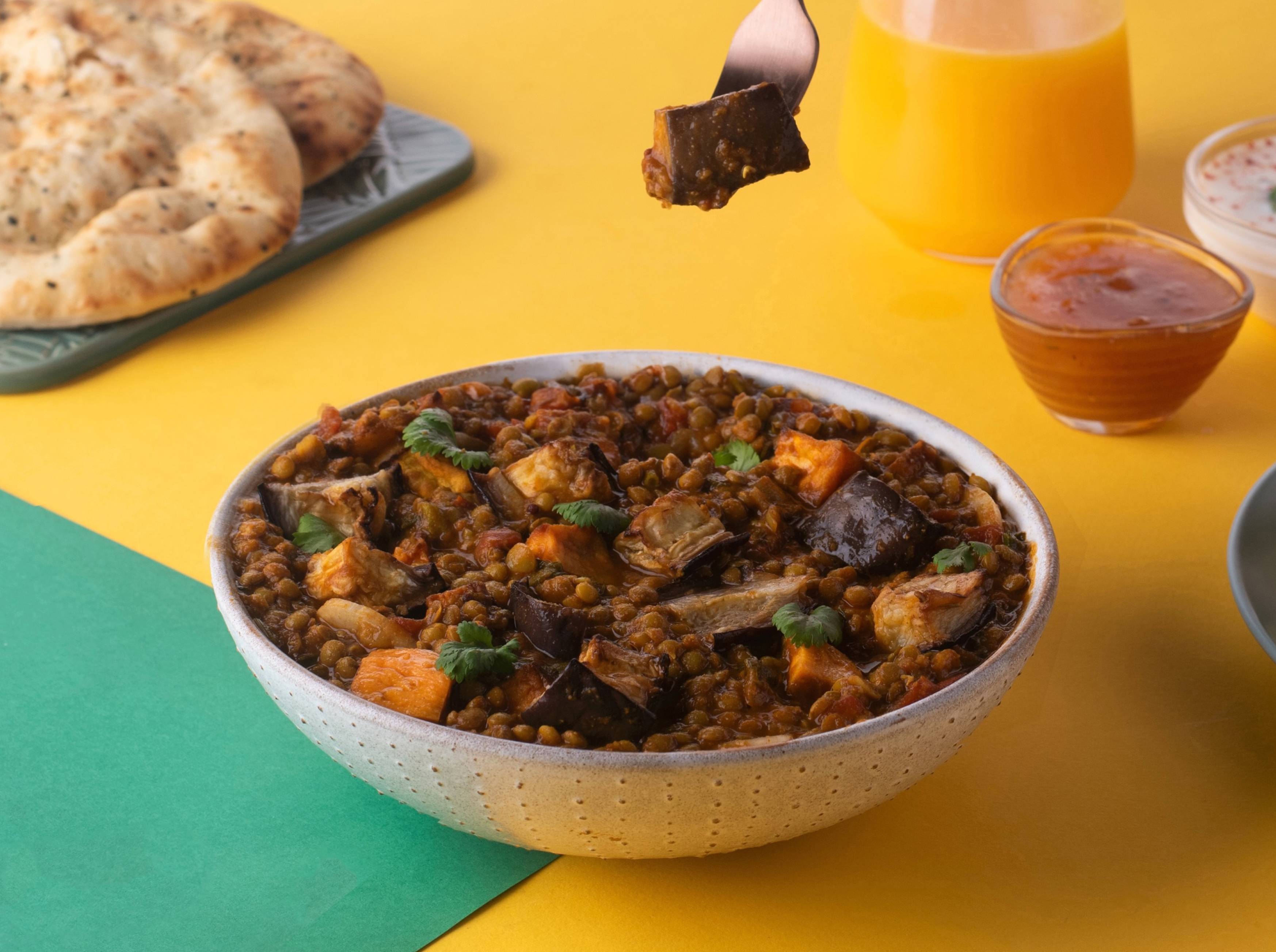 Aubergine Dhansak