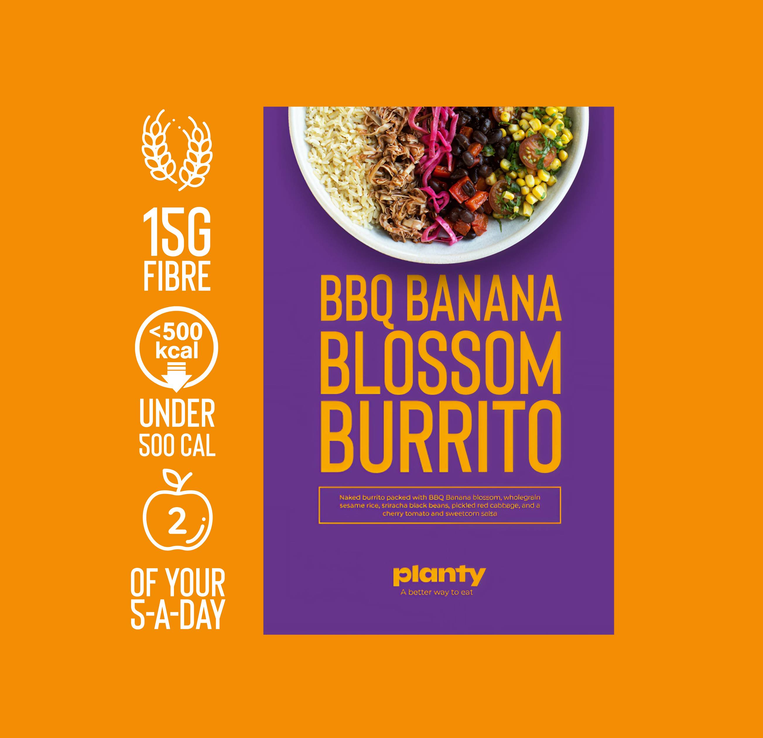 BBQ Banana Blossom Burrito