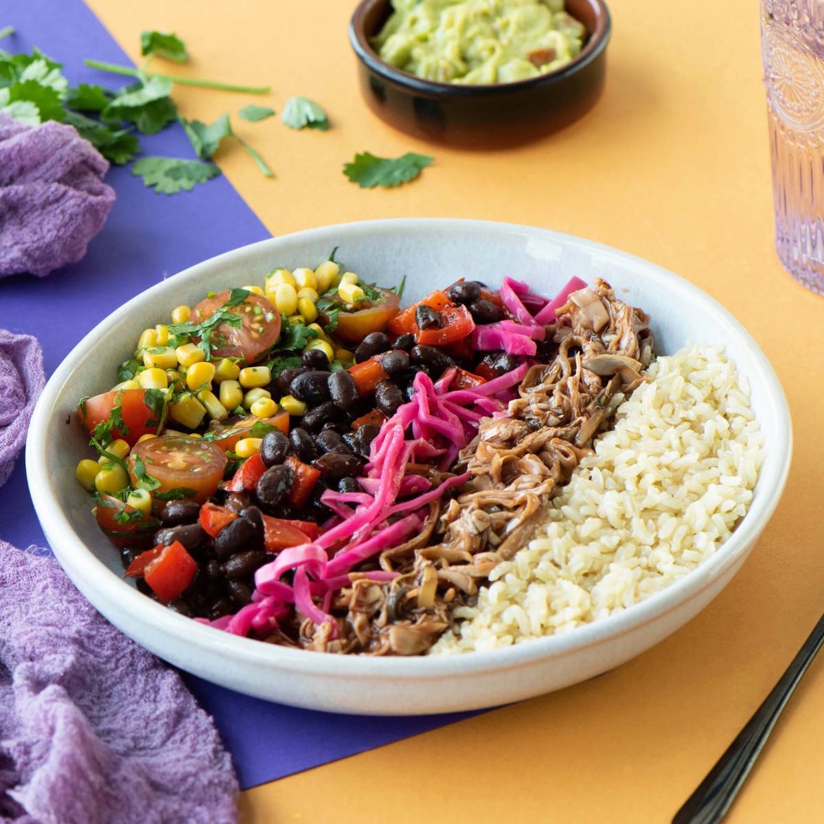 BBQ Banana Blossom Burrito