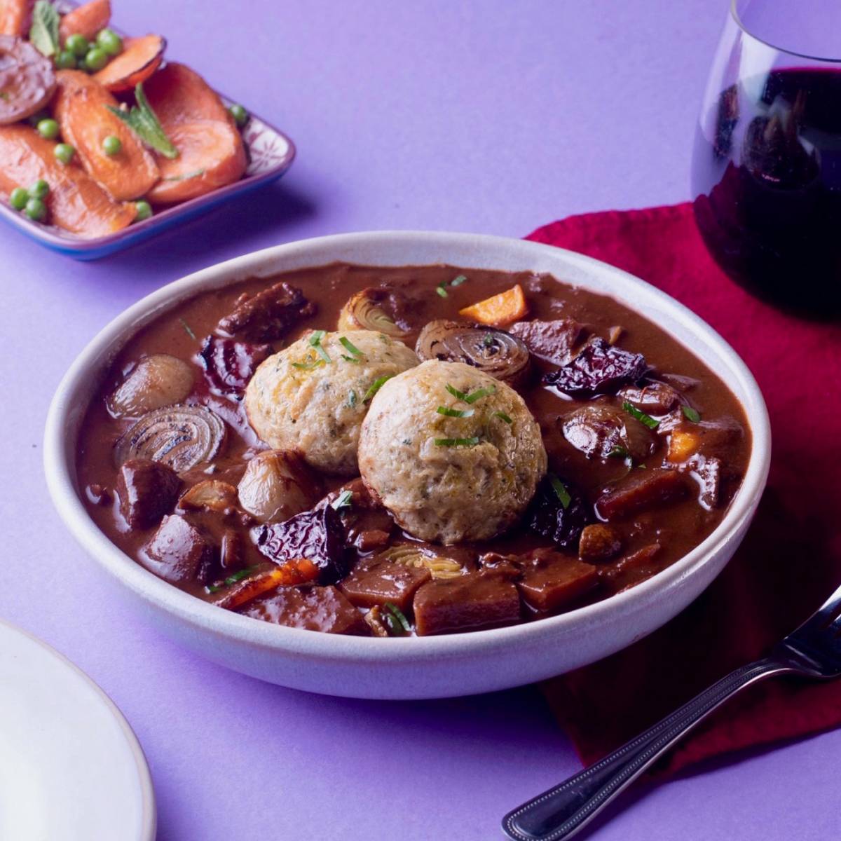 Beetroot Stew & Dumplings 